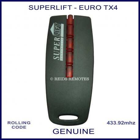 Superlift EURO TX - genuine 4 red button garage remote