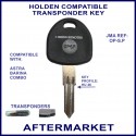 Holden Astra Barina & Combo car key with transponder cloning & key cutting