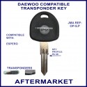 Daewoo Espero car key with transponder cloning & key cutting