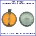 ATA PTX-2V1 2 orange button round garage remote replacement shell only