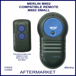 Merlin M-802 small - size comparison to original M802