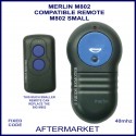 Merlin M-802 small 2 button alternative garage door remote control