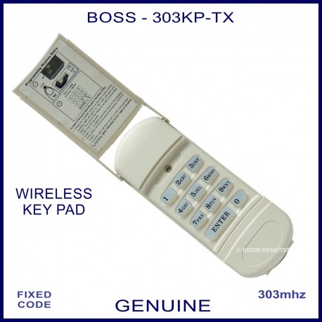 Boss 303KP-TX 303 Mhz wireless garage door keypad type remote control