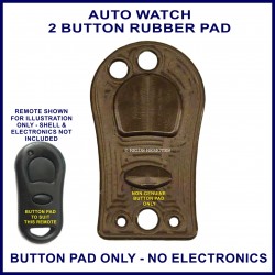 Auto Watch 2 button peanut shape remote replacement button pad only