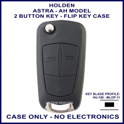 Holden Astra AH series 2004-2009 2 button flip key shell only - no electronics
