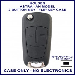Genuine Holden / HSV Remote Flip Key Badge – For AH Astra, ZC Vectra – Black Aluminum