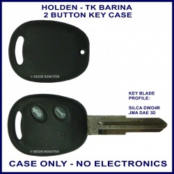 Holden Barina TK series 2 button fixed blade key case replacement
