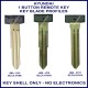 Hyundai 1 button key shell - key blade profiles