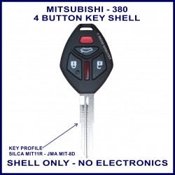 Mitsubishi 380 -4 button remote key shell - MIT-11R profile