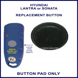 Hyundai Lantra 1995-1999 blue remote replacement button pad