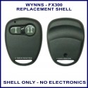 Wynns FX 300 2 grey button black remote replacement shell only