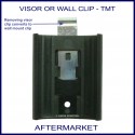 Aftermarket remote sun visor or wall mount clip - remote holder