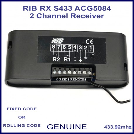 RIB ACG5084 RX S-PRO stand alone S433 2 channel receiver