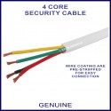 4 Core White CCA Security Cable
