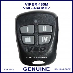 Viper V60 4 button car alarm security remote control 485M