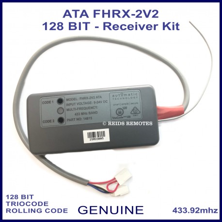 ATA FHRX-2V2 TrioCode 128 bit receiver is compatible with all of these remote controls