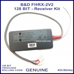 B&D FHRX-2V2 TrioCode 128 bit 2 channel 433 MHz receiver 14815