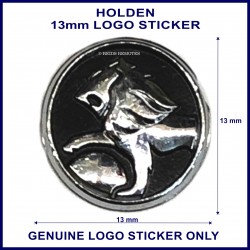 Holden 13 mm genuine plastic logo sticker for use on Holden flip keys