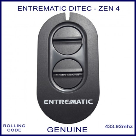 Entrematic Ditec 4 Zen genuine swing & sliding gate remote control