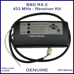 B&D RX-2 59129 2 channel 433 MHz receiver