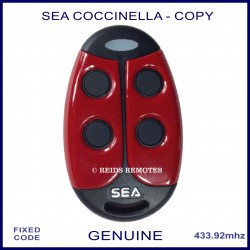 SEA Coccinella Copy - 4 button red and black gate remote