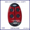 SEA Coccinella Copy - 4 button red and black gate remote FCC ID 2AEEA-2311CC4