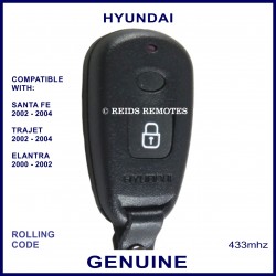 Hyundai Elantra Trajet & Santa Fe 2 button genuine remote 95411-08000