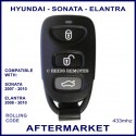 Hyundai Elantra & Sonata 3 button remote fob