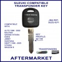 Suzuki Alto Baleno Grand Vitara Ignic Jimny & Swift compatible car key with transponder cloning & key cutting