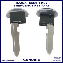 Mazda emergency key for smart remote key - genuine