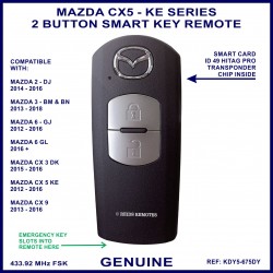 Mazda CX5 genuine 2 button smart key remote KDY5 675DY - X1T6919H