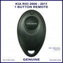 Kia Rio 2000 - 2011 models 1 button oval genuine remote control