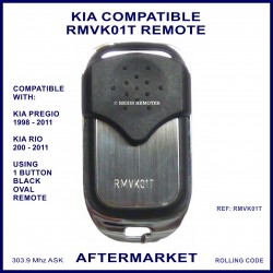 Kia Rio & Pregio compatible 4 button chrome remote control
