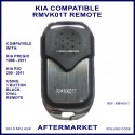 Kia Rio & Pregio compatible 4 button chrome remote control RMVK01T