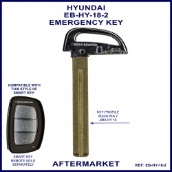 Hyundai emergency key blade for smart remote proximity key HY18