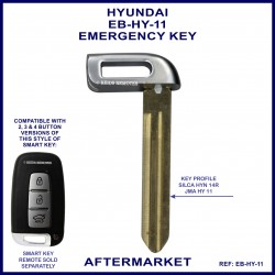 Hyundai emergency key blade for smart remote proximity key HY11