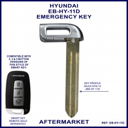 Hyundai emergency key blade for smart remote proximity key HY11D