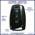 Hyundai Santa Fe DM series from 2013 - 3 button smart proximity key