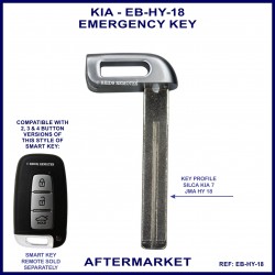 KIA emergency key blade for smart remote proximity key HY18