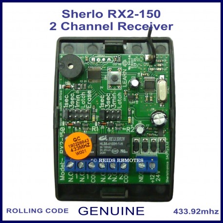 Sherlo RX2 - 150 2 channel 150m range code hopping receiver unit