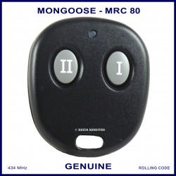 Mongoose M80 Series N4096 Z333 2 button car alarm remote control