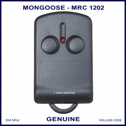 Mongoose MRC1202 2 button black car alarm remote control