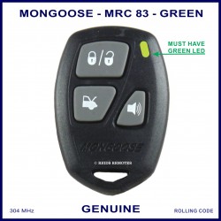 Mongoose M80 Series N4096 Z333 3 button car alarm remote control MRC83G