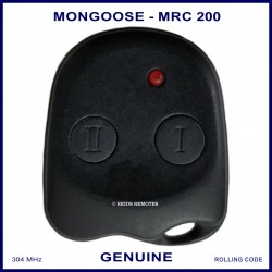 Mongoose MRC200 pre 2010 systems N4096 Z333 2 button car alarm remote control