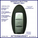 Nissan Pulsar B17 -Qashqai J11 & X-Trail T32 2 button smart proximity key aftermartket