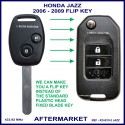 Honda Jazz 2006 - 2009 2 button remote flip key aftermarket 433.9 MHz ID 8E
