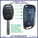 Honda CR-V 2011 - 2012 2 button remote flip key key aftermarket