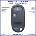 Honda Jazz 2002 - 2005 2 button remote genuine G8D-349H-A