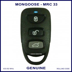 Mongoose M33 Series N4096 Z333 3 button car alarm remote control MRC33