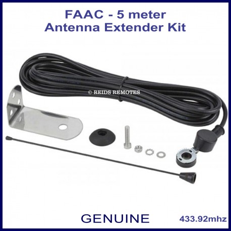 FAAC antenna extender with 5m of cable for 433MHz receivers